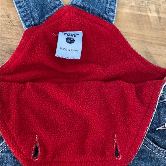 Warm, Lined Jean Overalls - Picture 8 of 8